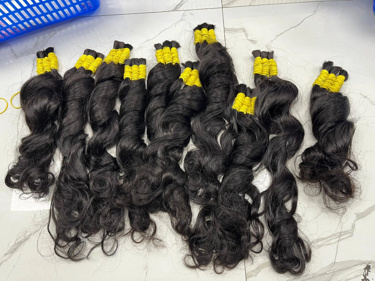 Indian Water Wave Human Braiding Hair