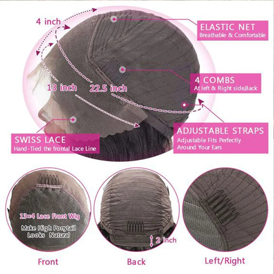 Body Wave Lace Frontal Wig — 24 Inch, 13x4, 180% Density