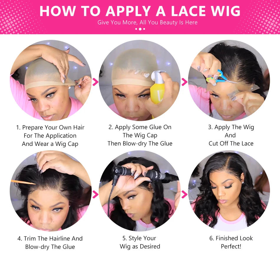 Body Wave Lace Frontal Wig — 24 Inch, 13x4, 180% Density
