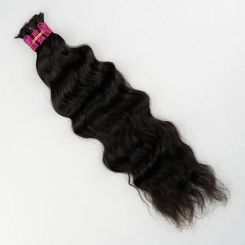 Vietnamese Curly Human Hair Bulk, 100% Virgin Human Hair for Braiding