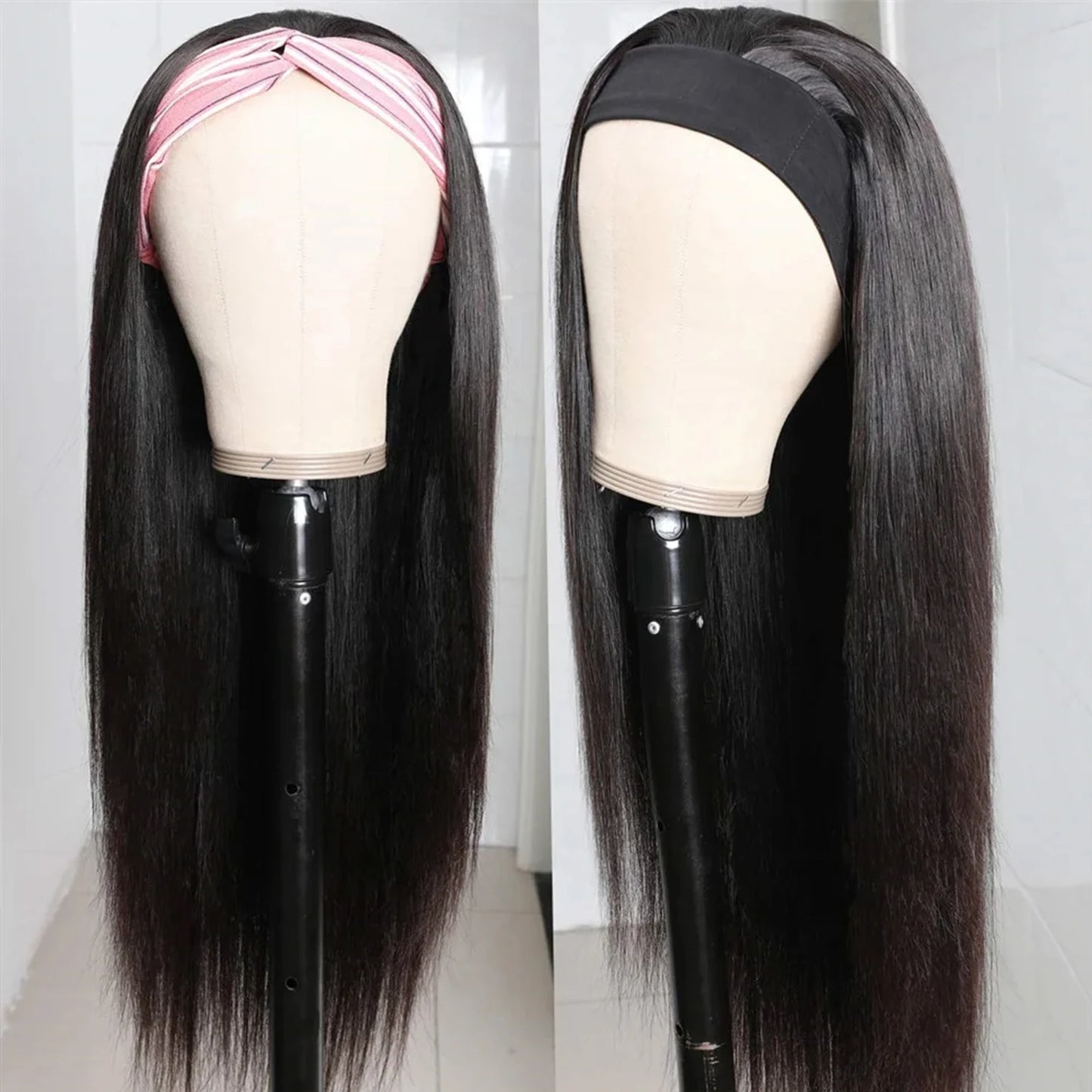 Straight Headband Wig — 24 Inch, Full Machine Made