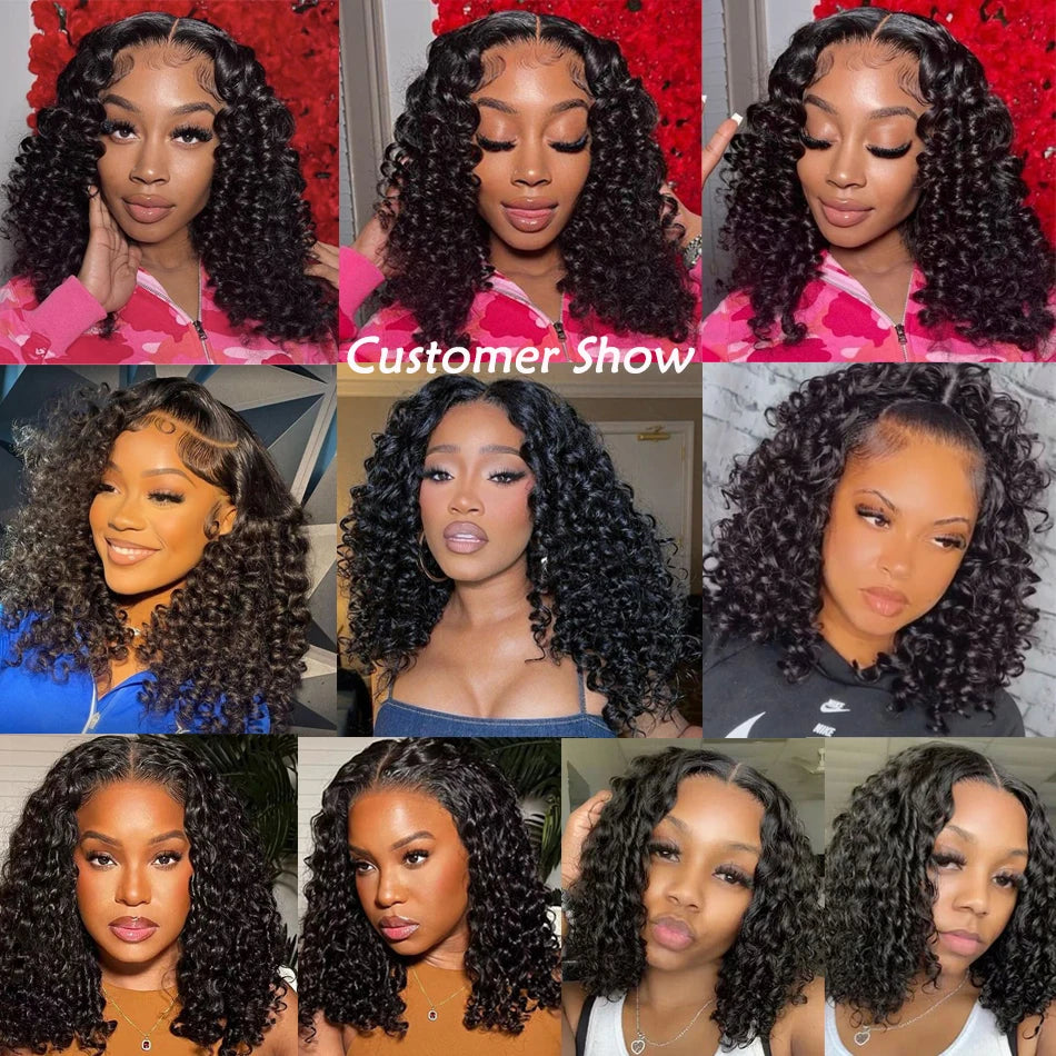 Pixie Curly Bundles #1B Natural Black Color Human Hair 10-30 Inches Bouncy Curly 100% Raw Virgin Hair Weave Extensions Weaving