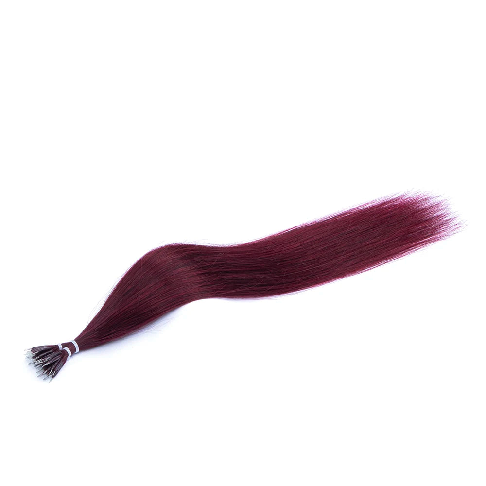 Nano Tip Human Hair Extensions – Ash & Bleach Blonde Balayage, 16–20″, 30g (50 Strands)