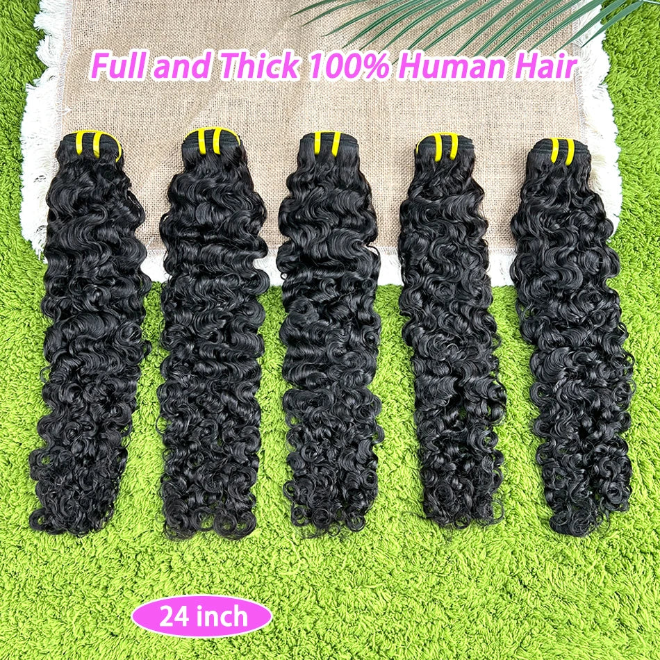 Burmese Curly 100% Human Hair Bundles #1B Natural Black Color Wavy Raw Virgin Hair Weave Extensions Bouncy Curly Vietnamese Hair