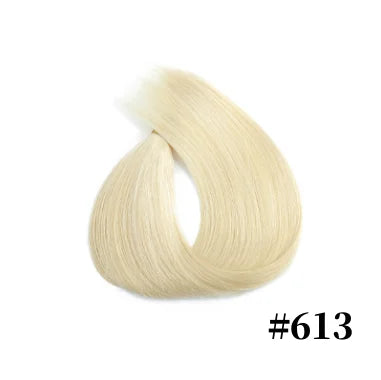 Nano Ring Hair Extensions 100% Human Hair Straight Weft Pre-tipped Strands For Easy DIY Hair Extension Application