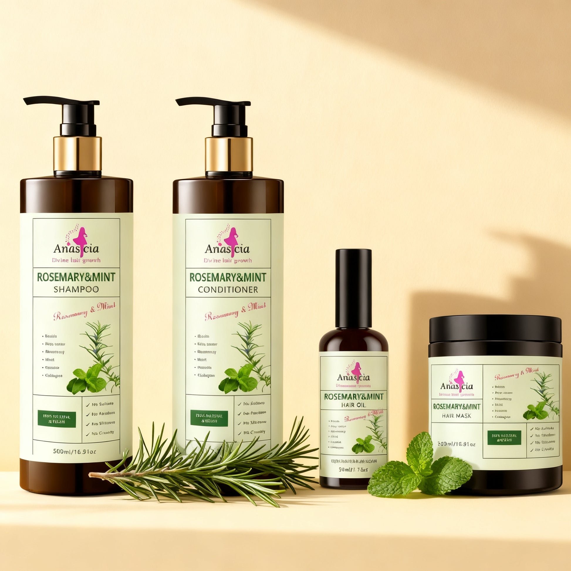 Anastacia Rosemary & Mint Hair Set